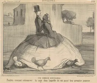 Une erreur excusable, by Honoré Daumier, ink, 1857