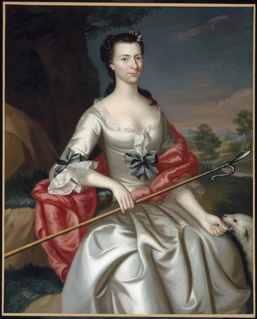 Ann Tyng (Mrs. Thomas Smelt), detail