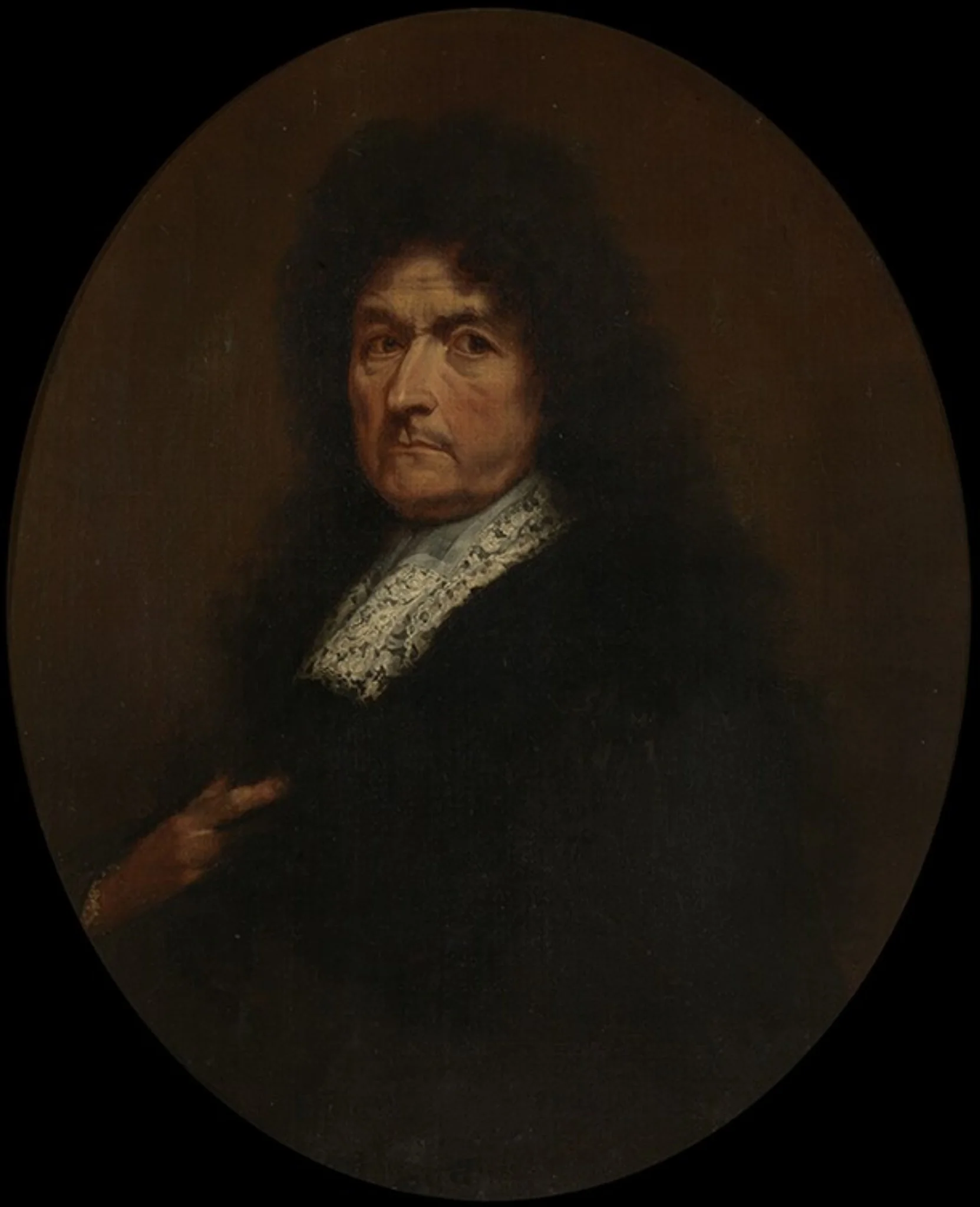 Jan Basptist Greyns, deacon of the Guild of Saint Luke and the Olijftak, detail
