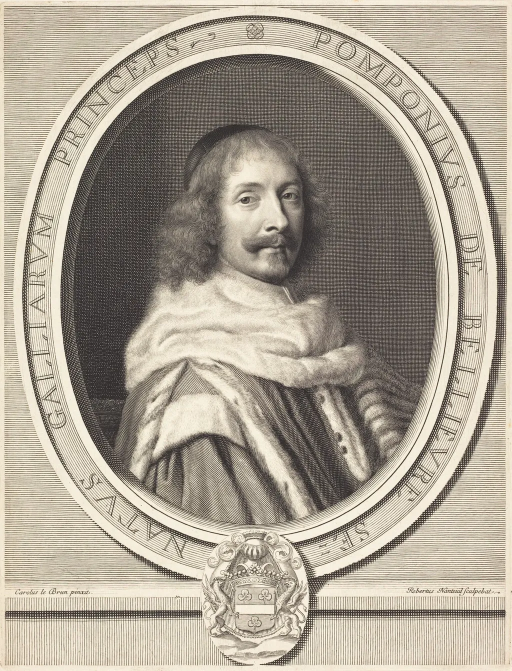 Pompone de Bellievre, by Robert Nanteuil, ink, 1650