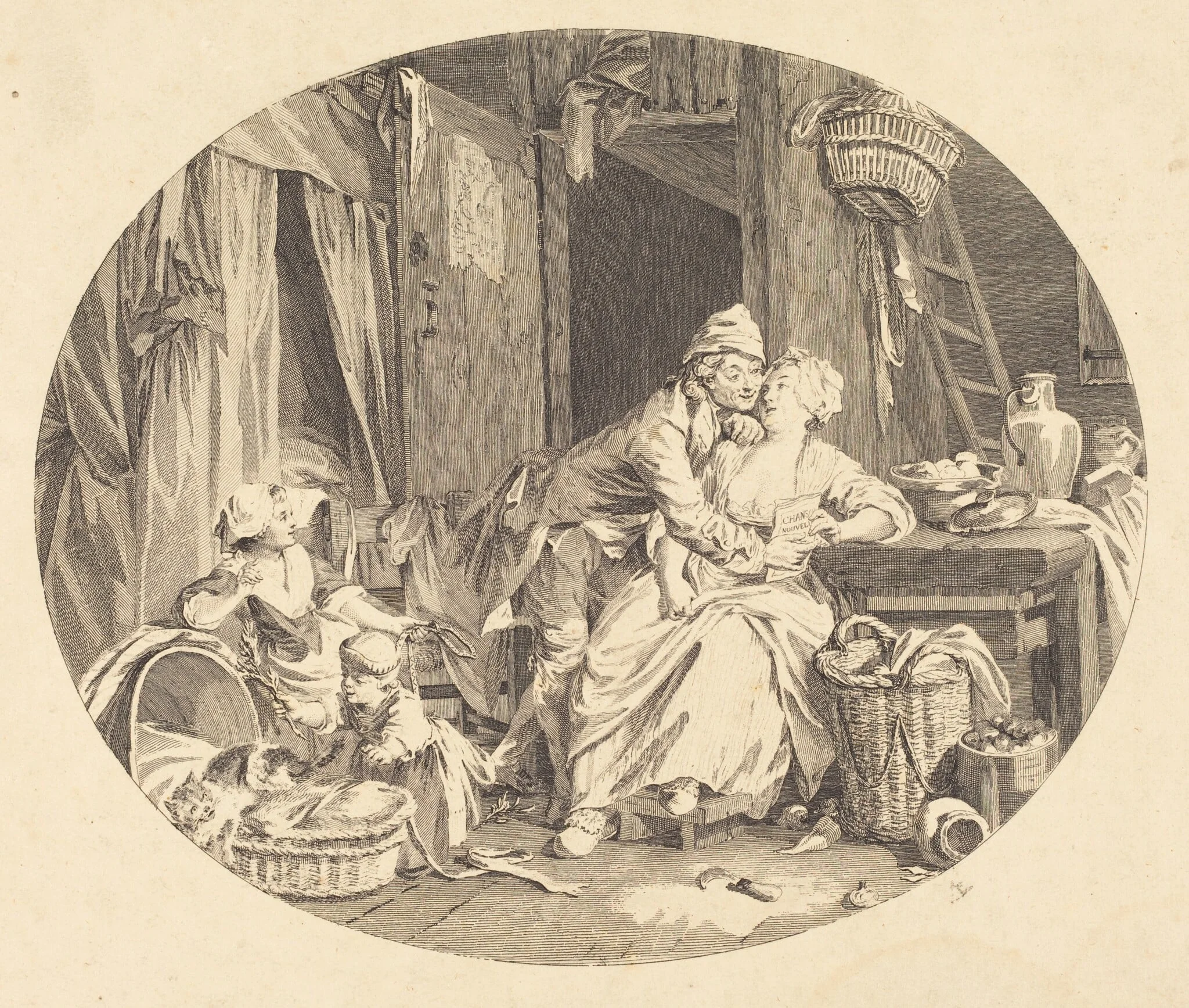La Félicité villageoise, detail
