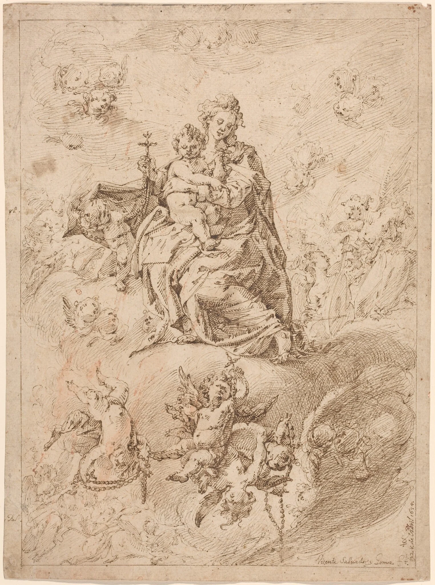 The Madonna of the Rosary, detail