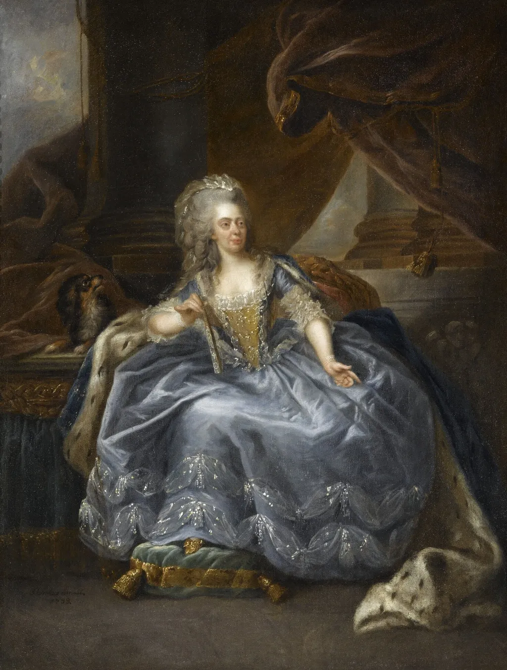 Marie-Adélaïde de France (1732-1800), fille de Louis XV, dite Madame Adélaïde, by Johann Ernst Heinsius, oil, 1794
