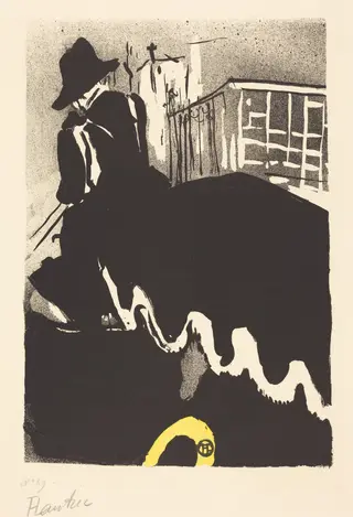 Last Ballad (Ultime ballade), by Henri de Toulouse-Lautrec, ink, 1893