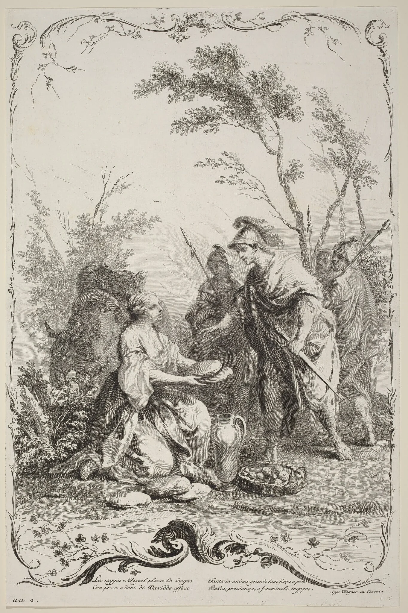 David and Abigail, detail