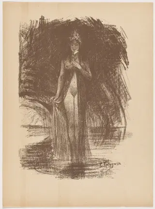 Apparition, by Georges Rochegrosse, ink, 1895