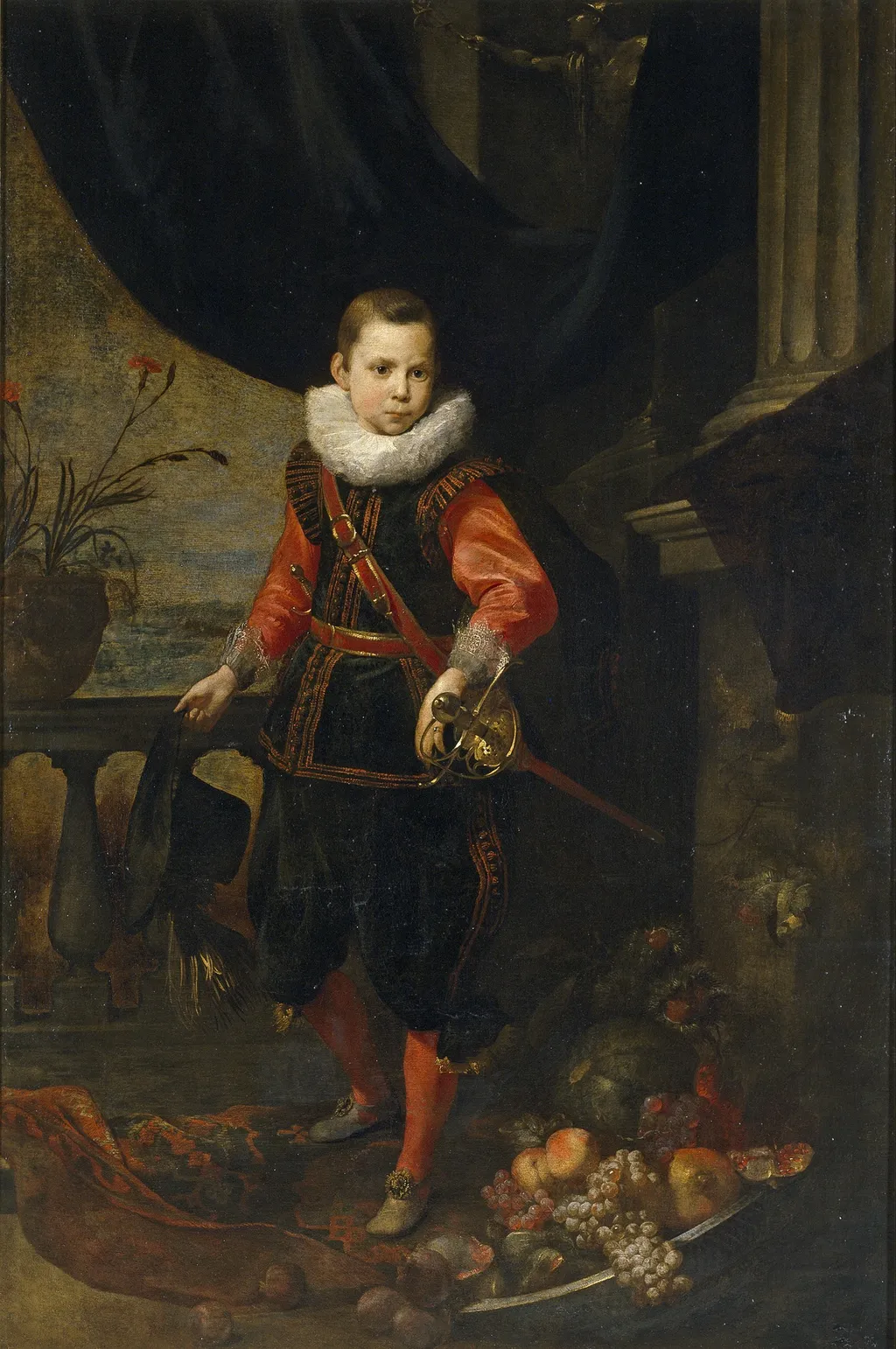 Portrait of a youth, by Jan Roos, oil, 1601