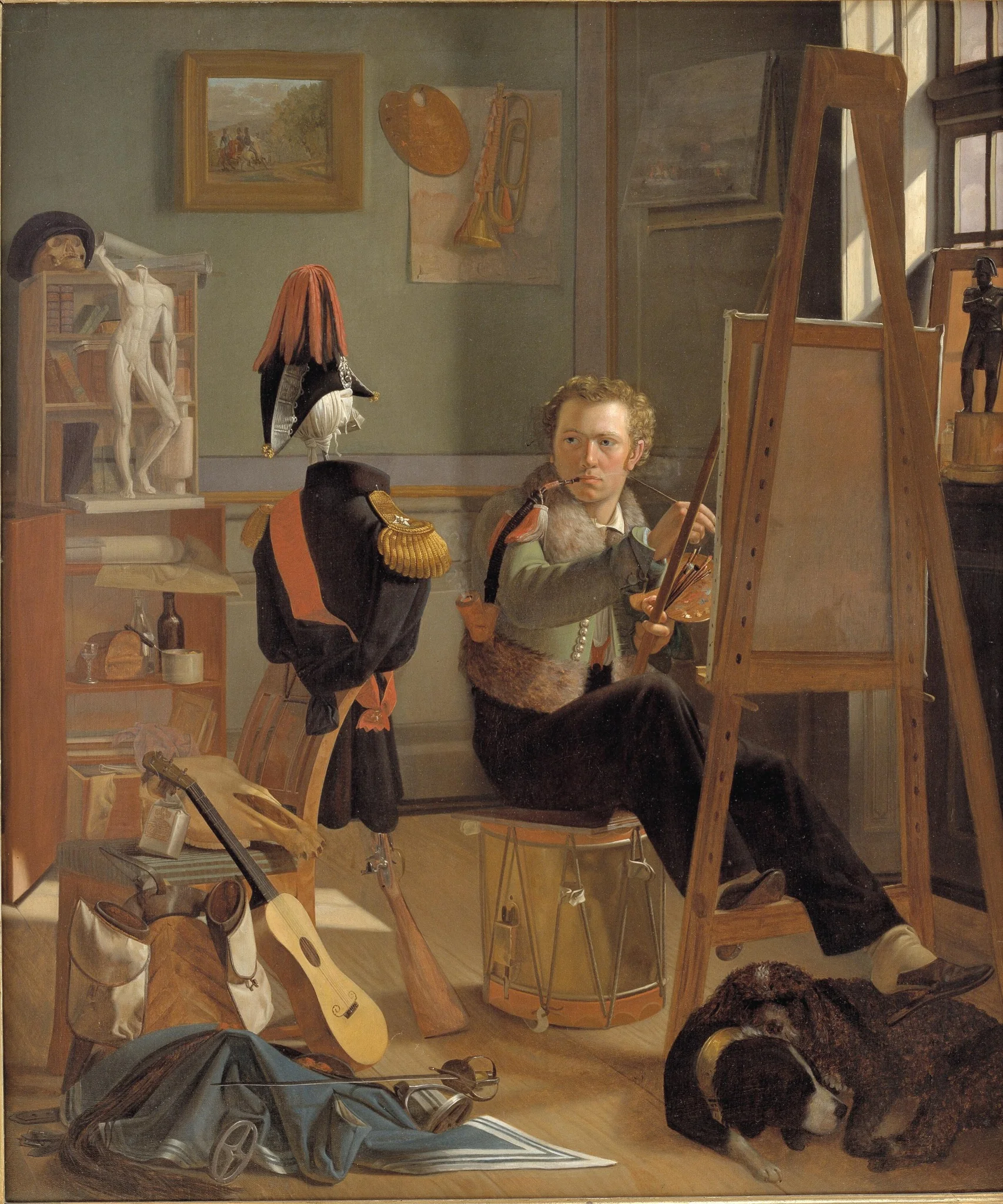 A Battle-Painter, Jørgen Sonne, in his Studio, detail