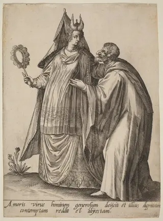 Amoris virus hominem..., by Robert Boissard, ink, 1597