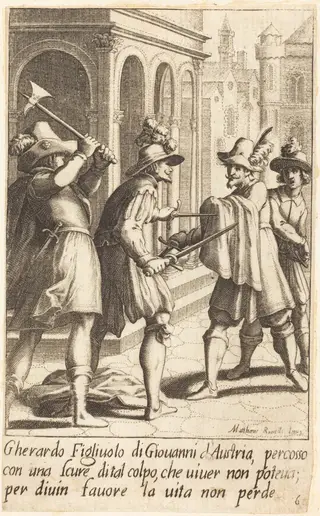 Gherardo, by Jacques Callot, ink, 1619
