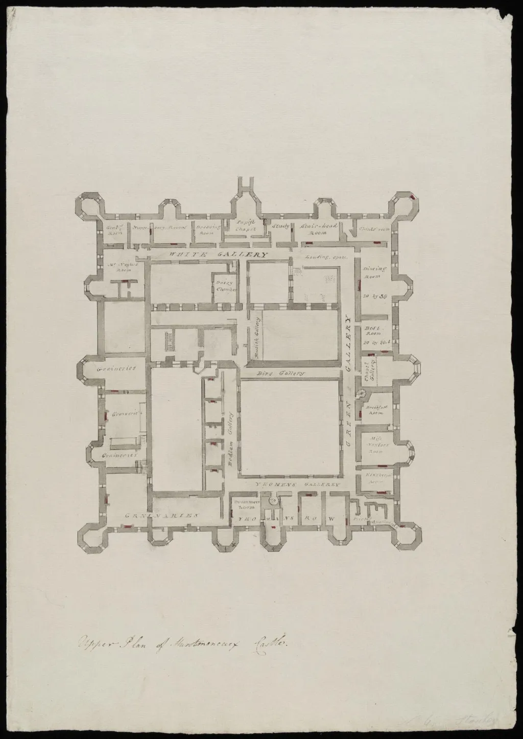 Upper plan., by James Lambert senior, 1776