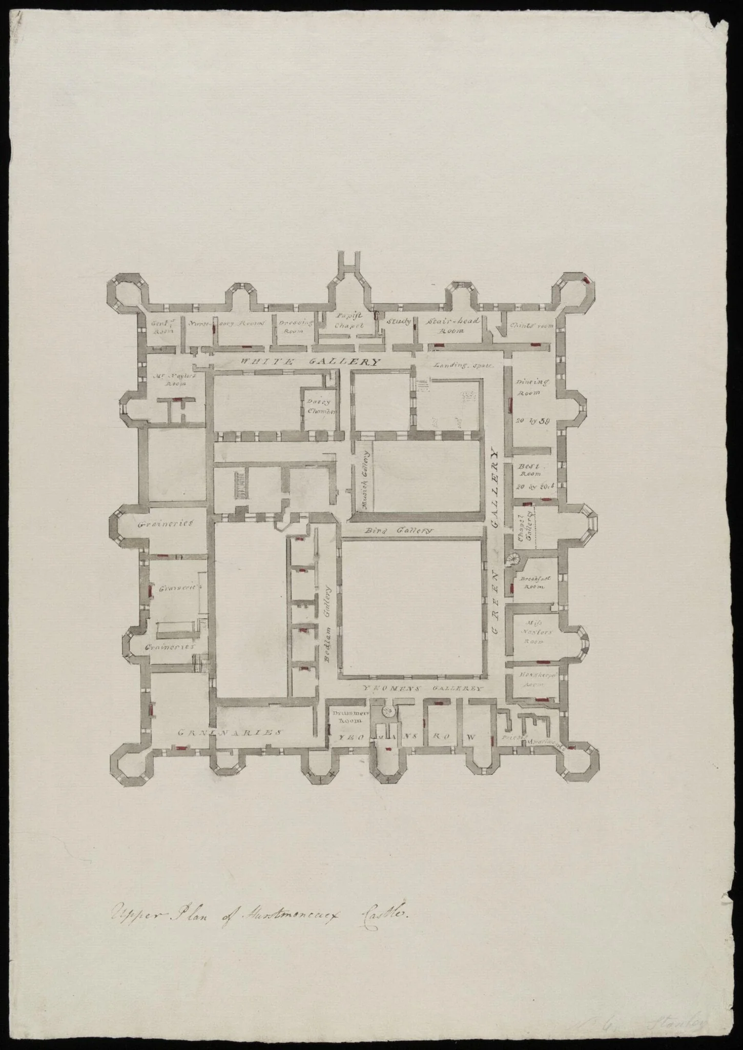 Upper plan., detail