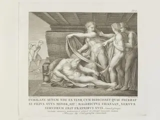 Noah and his Sons, by Girolamo Carattoni, 1850