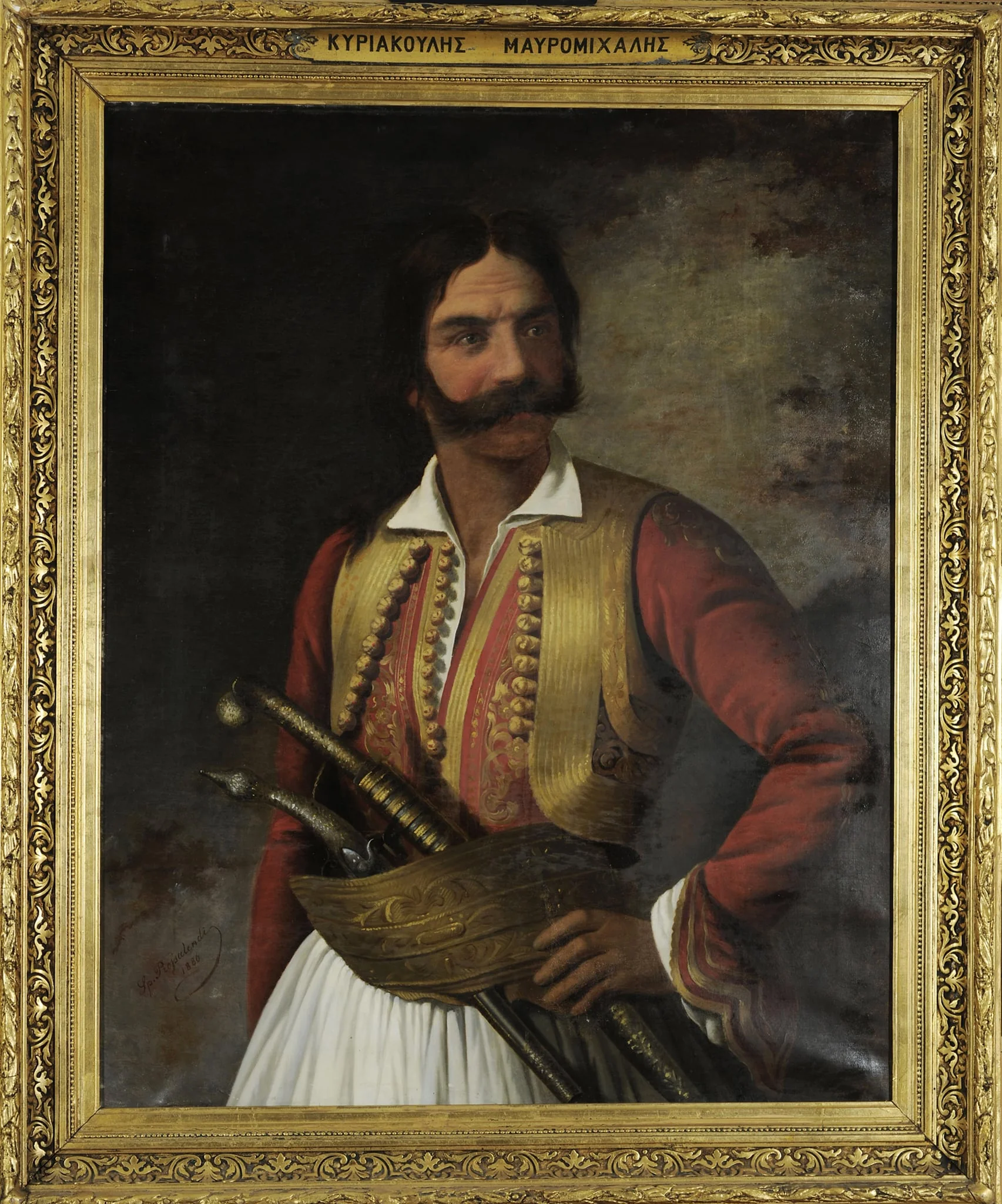 Προσωπογραφία του Κυριακούλη Μαυρομιχάλη, detail