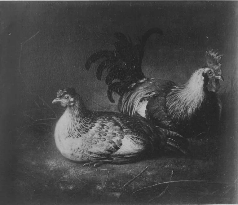 Hahn und Henne (?), detail