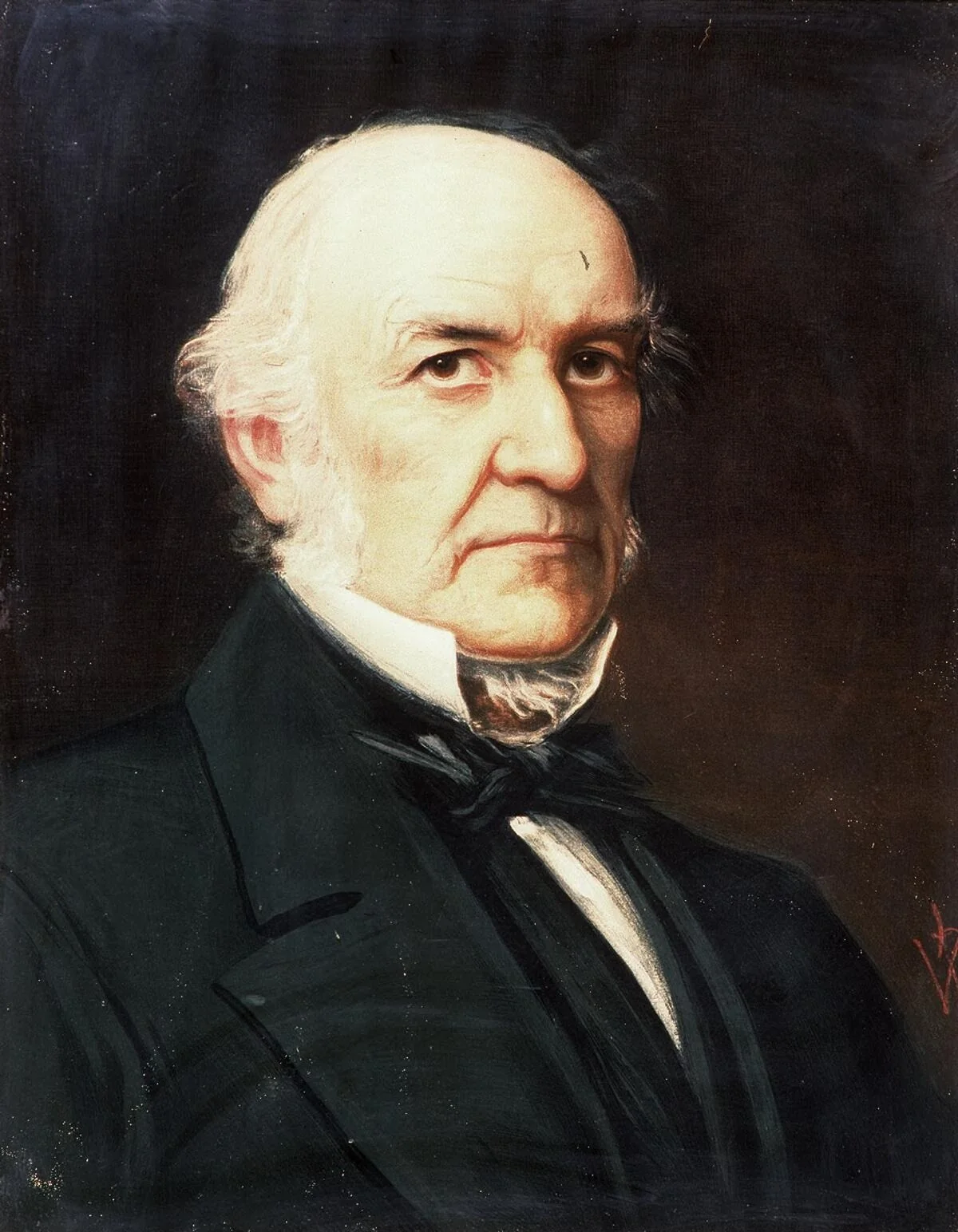 Portrait of an elderly man, detail