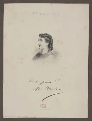 Mme Madeleine Brohan, by A. Salmon, 1850