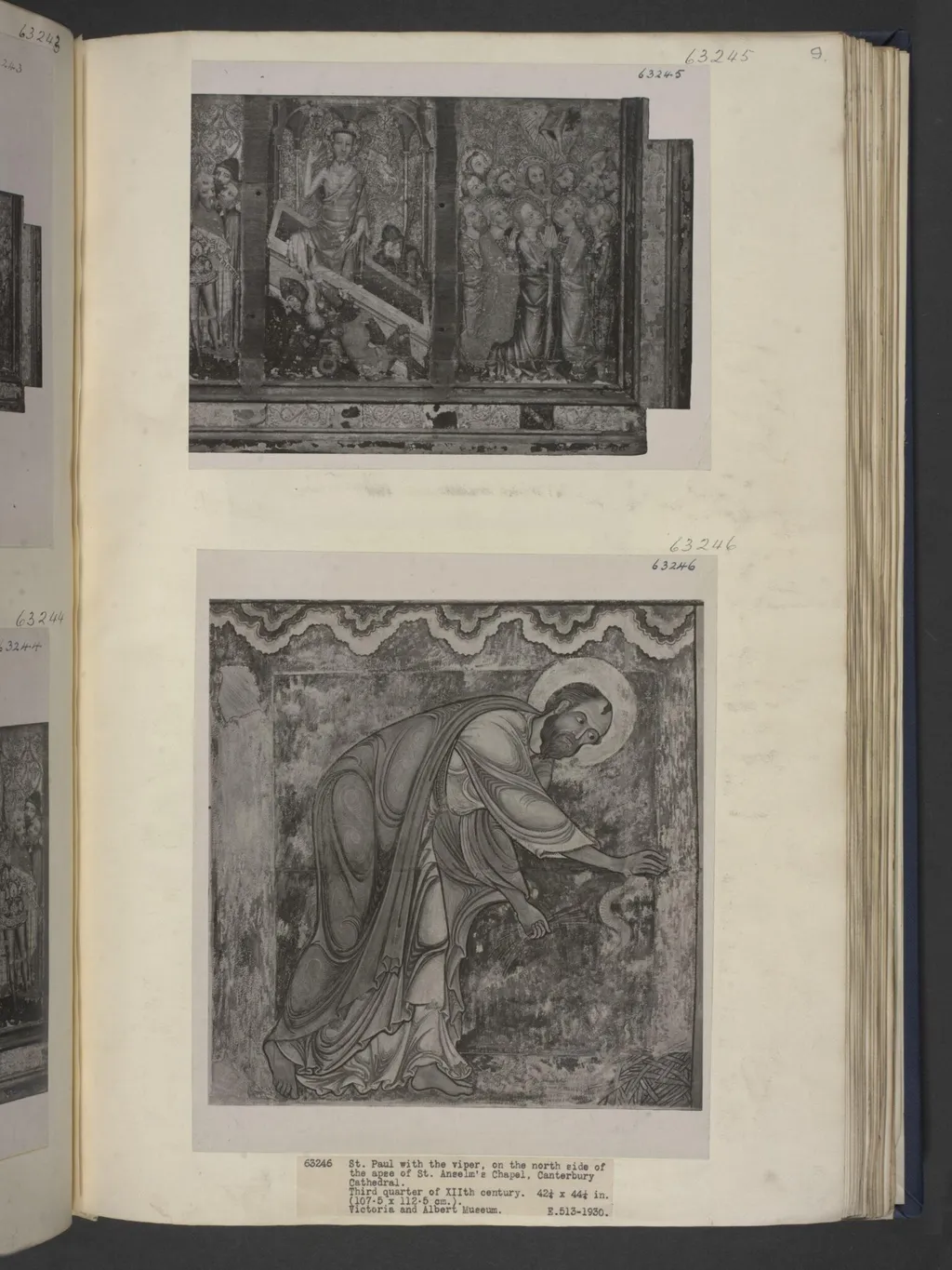 St Paul, by Ernest William Tristram, watercolor, 1928