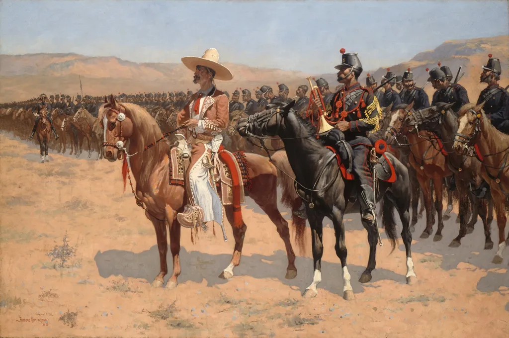 The Mexican Major, by Frederic Remington, oil, 1889