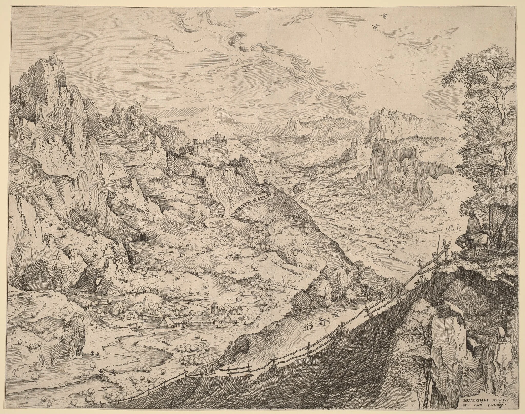 Large Alpine Landscape, detail
