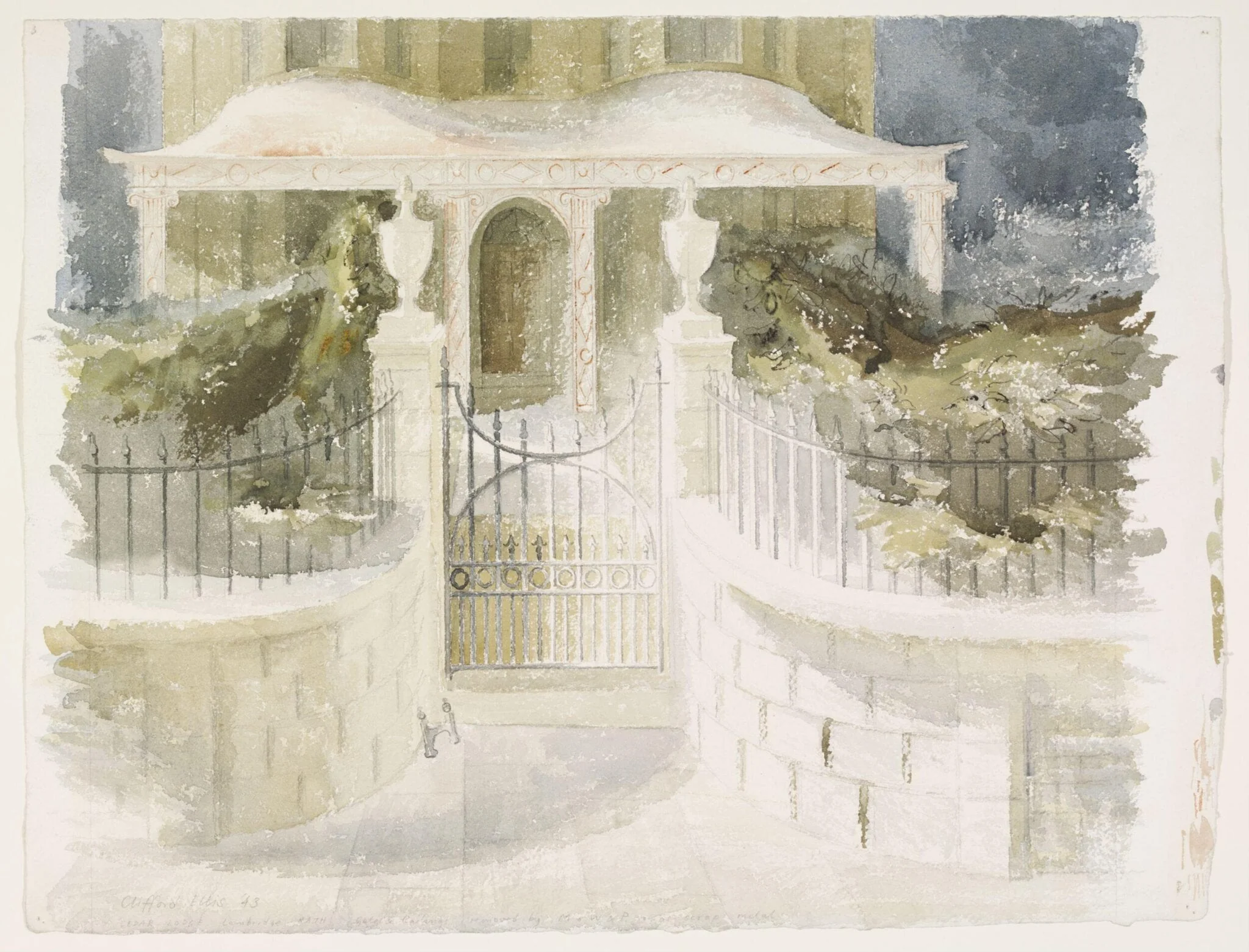 Gateway, Cedar Lodge, Lambridge, Bath, detail