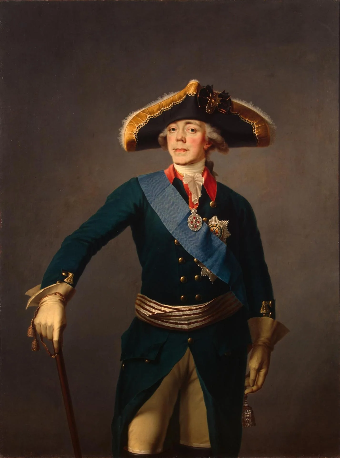 Portrait of Paul I, detail