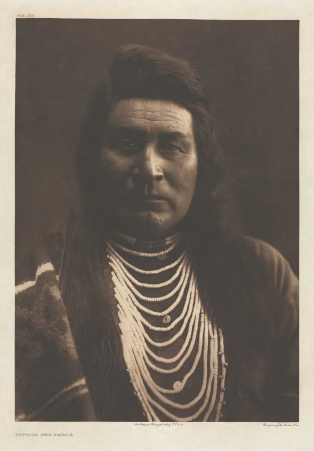 Portfolio VIII, Plate 258: Typical Nez Percé, detail