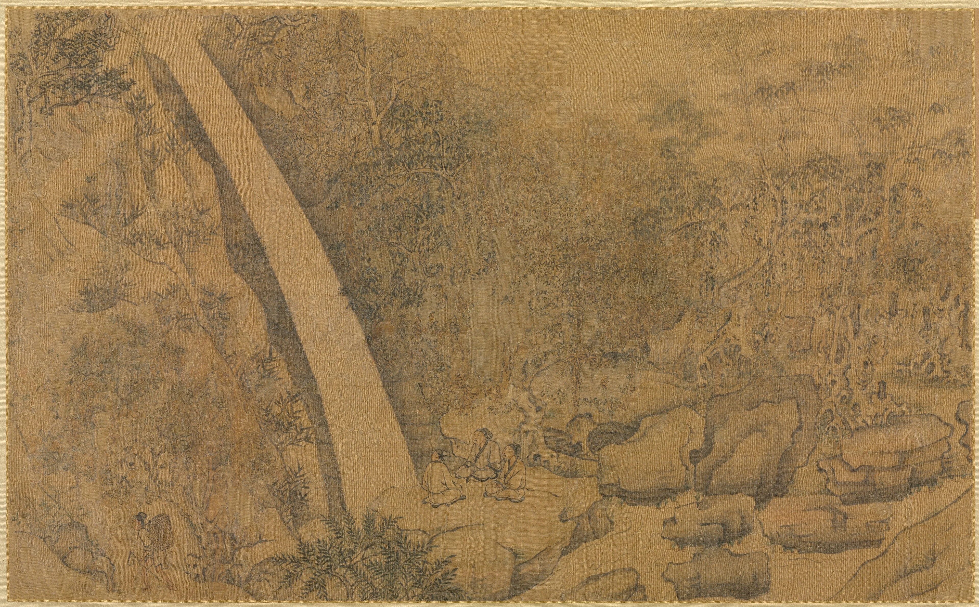 Dwelling in the Longmian ("Sleeping Dragon") Mountains, detail