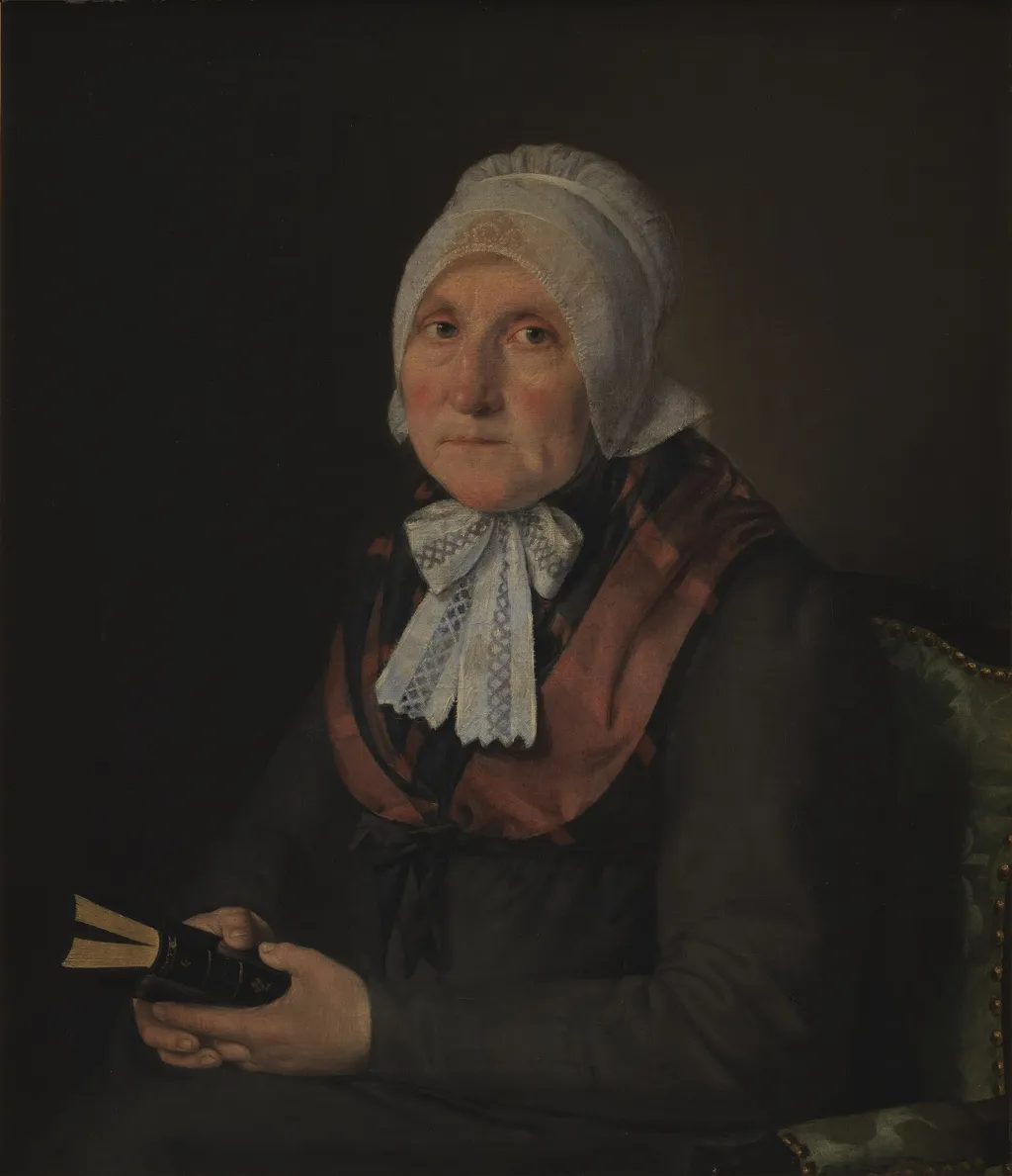 Maria Magdalena Jensen, née Jessen, the Artist's Mother, by Christian Albrecht Jensen, oil, 1823