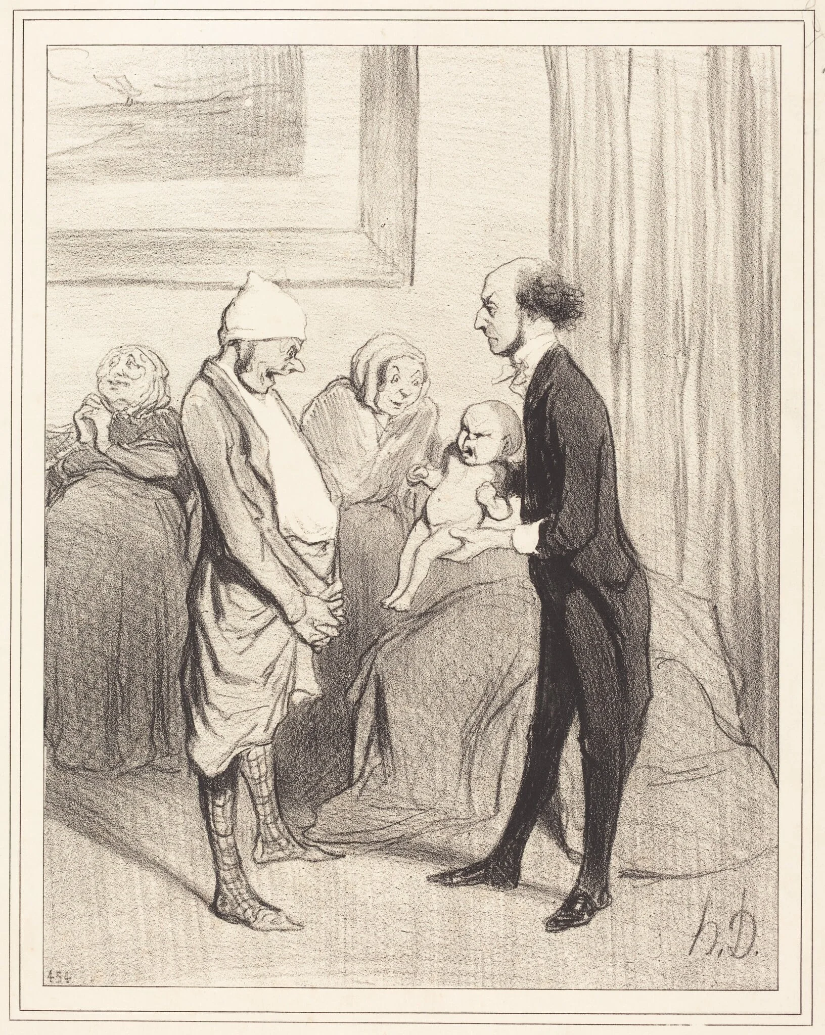 L'Entrée dans la vie, detail