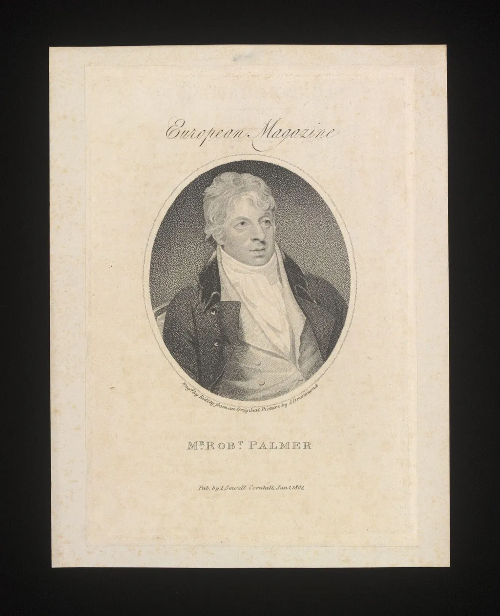 Mr Robert Palmer, by Samuel Drummond, 1