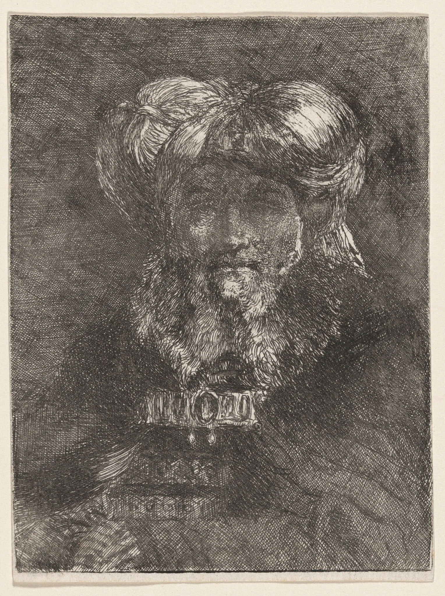 Old Man in the Manner of Rembrandt, detail