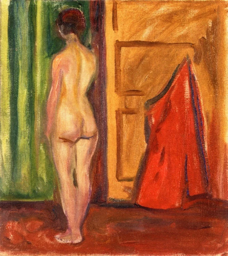 Nude with Her Back Turned, detail