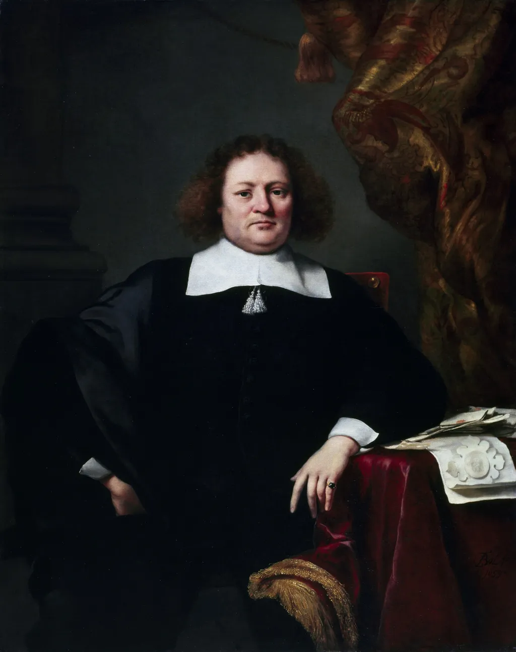 Portrait of Sir John Hebdon, by Ferdinand Bol, oil, 1659