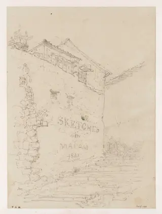 Buildings in Macau, by George Chinnery, 1841