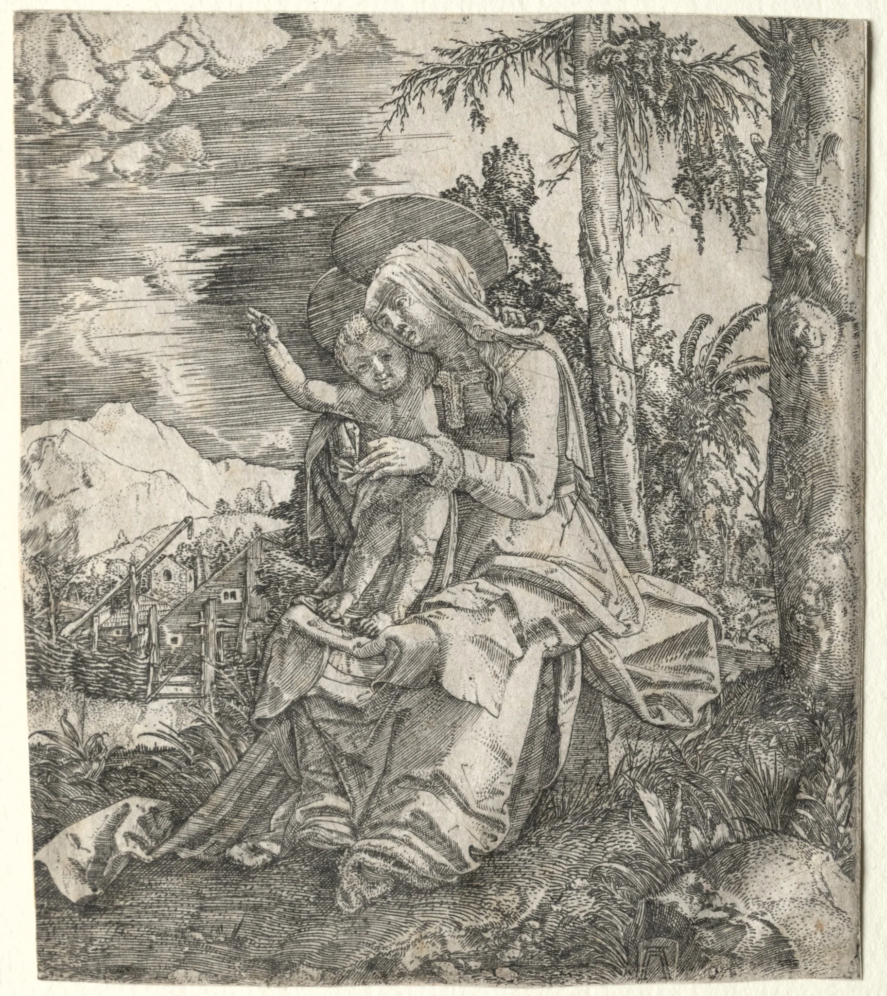 The Virgin in a Landscape, detail