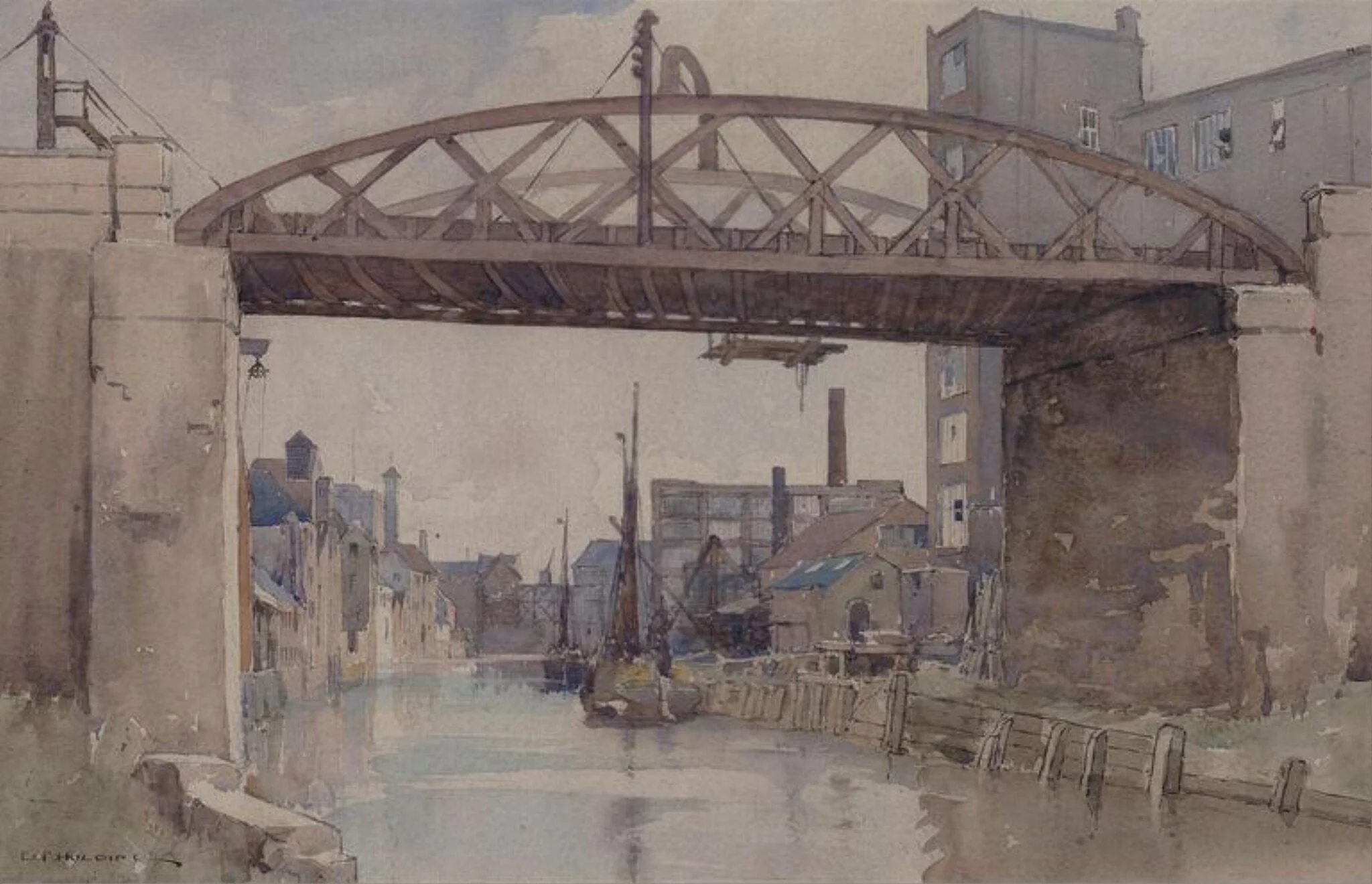 Entrance to Maidstone, detail