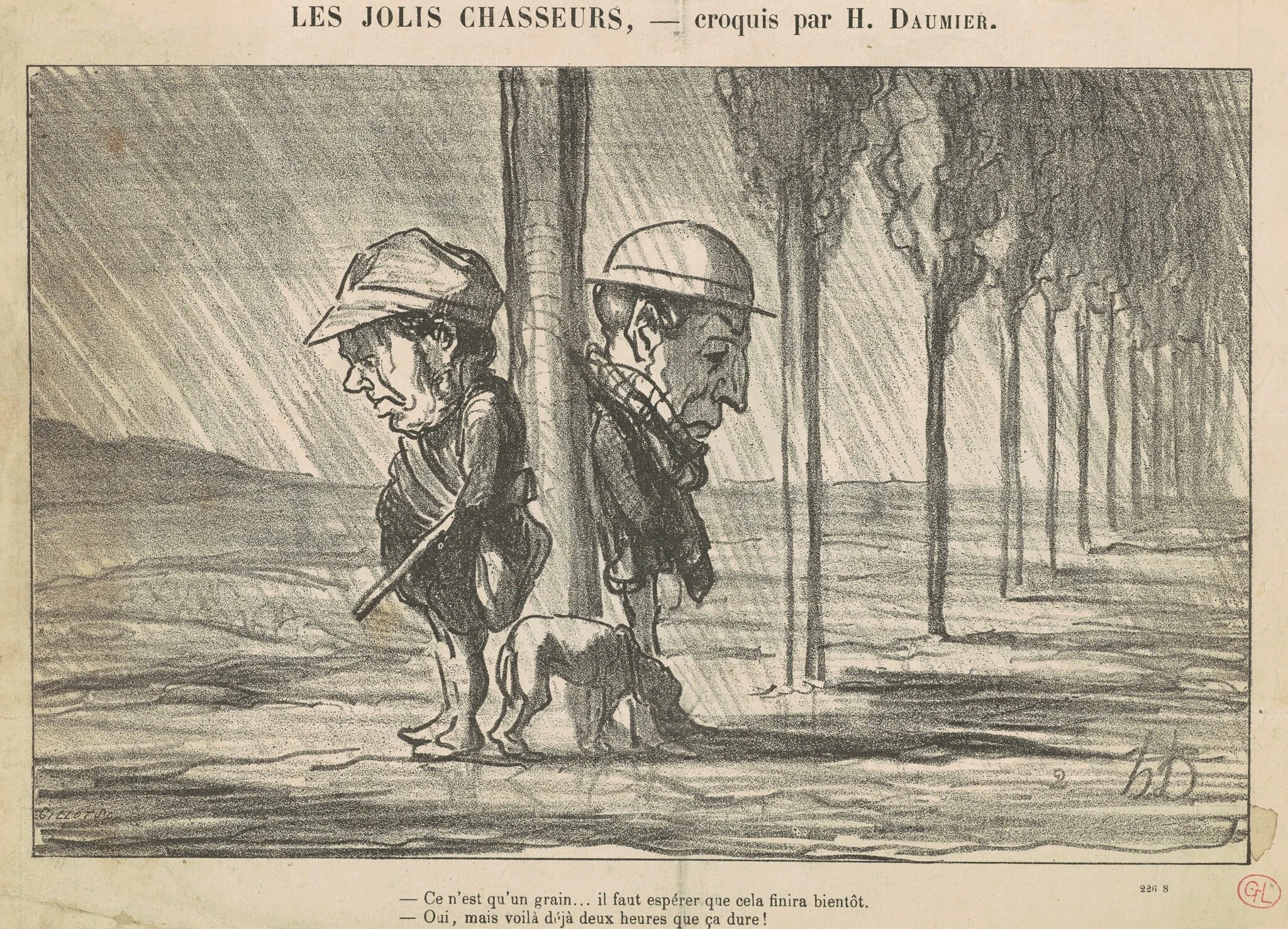 Les Jolis Chasseurs, detail