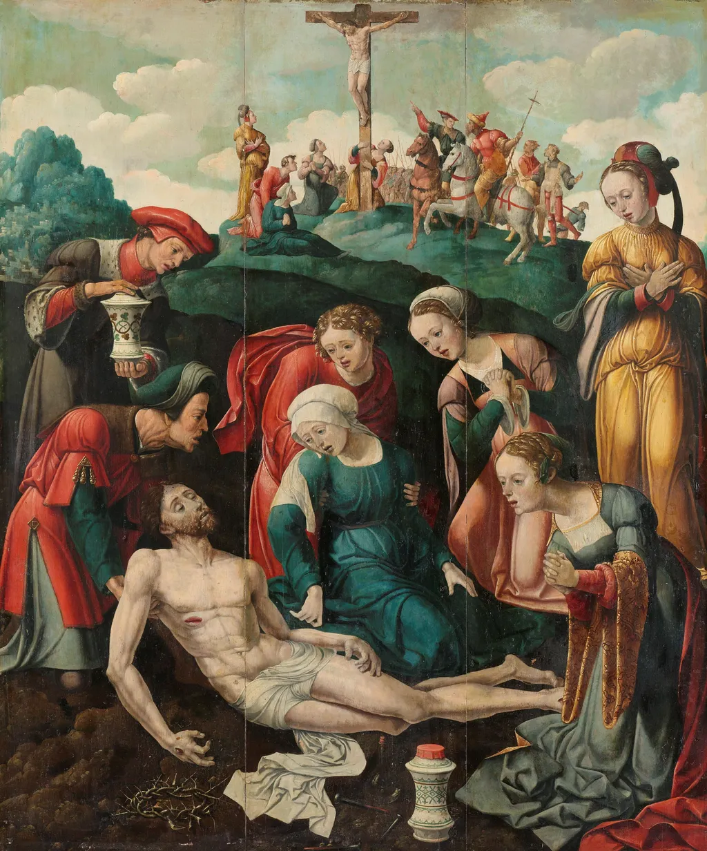 The Lamentation of Christ, by Cornelis Buys, oil, 1535