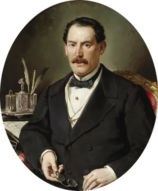 Portrait of a Gentleman, by Alejandro Ferrant y Fischermans, oil, 1844