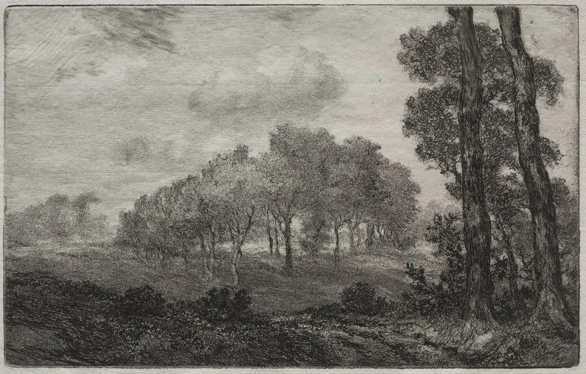 Landscape, after Français, detail