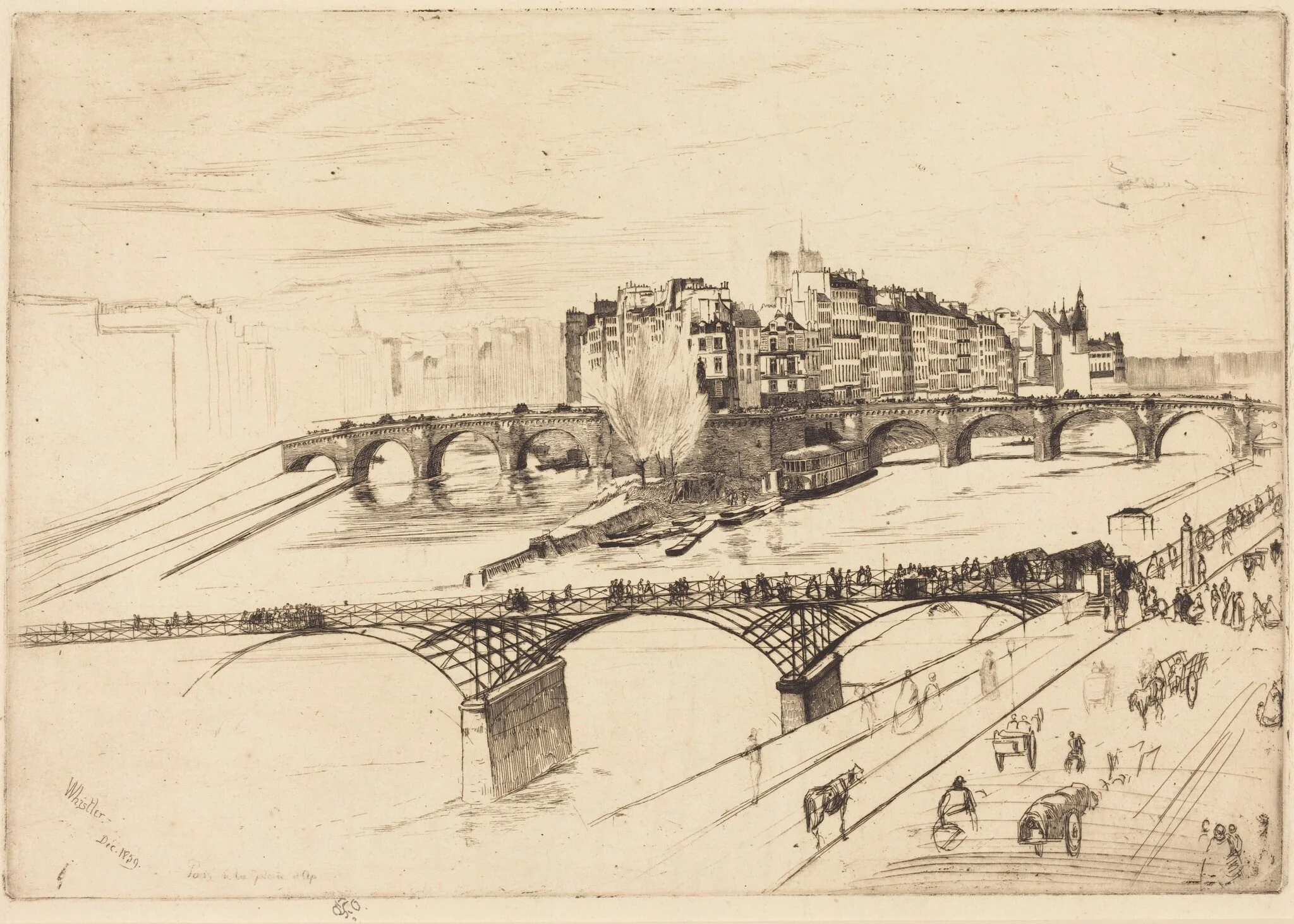 Isle de la Cite, Paris, detail