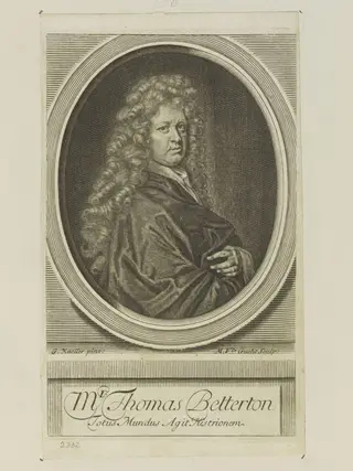 Mr. Thomas Betterton, by Michael Vandergucht, 1710