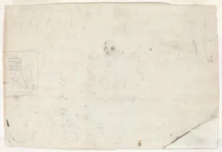 Figure on Horseback and Other Studies [verso], by Winslow Homer, graphite, 1861