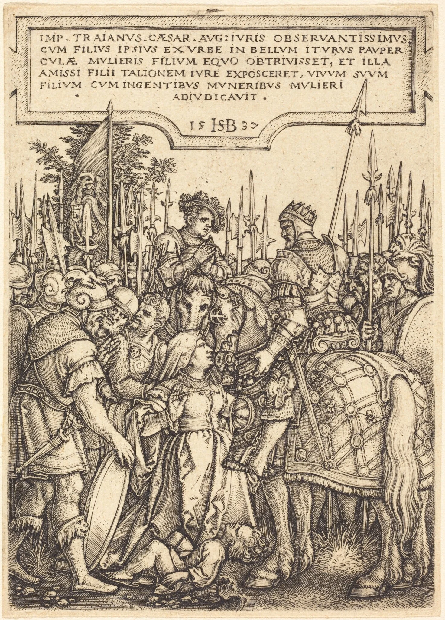 The Justice of Trajan, detail
