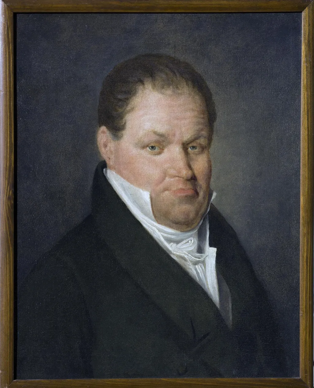 Portrait of N.Aubert, a French Teacher in Moscow, by Nicolas de Courteille, oil, 1815