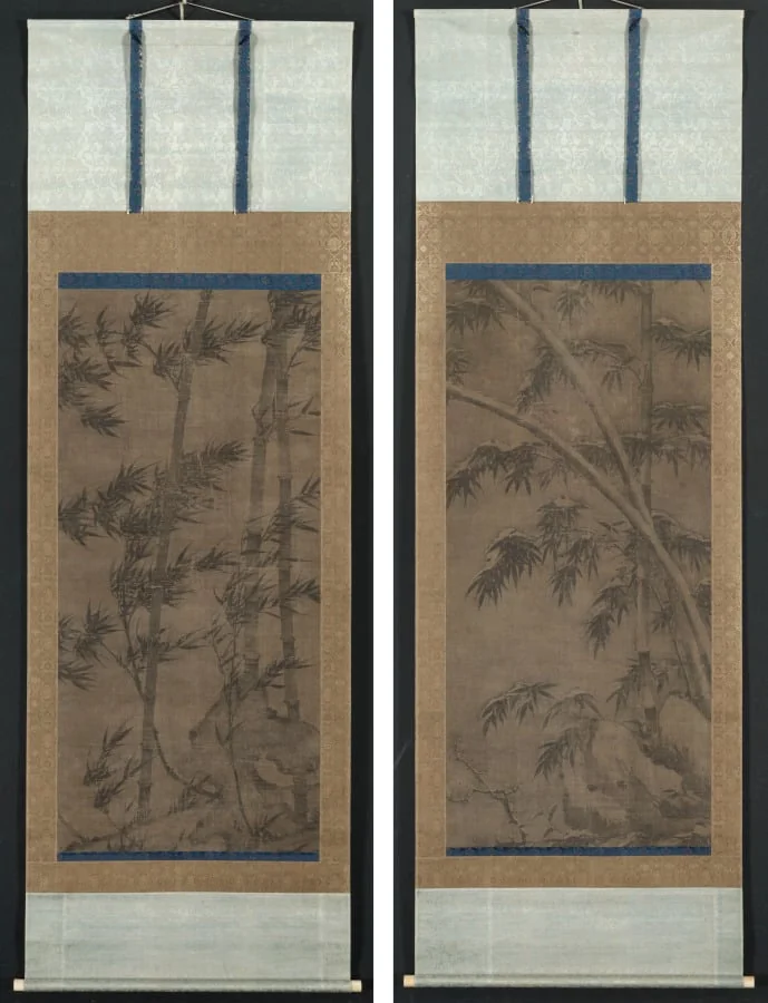 Bamboo in Four Seasons: Summer and Winter, detail