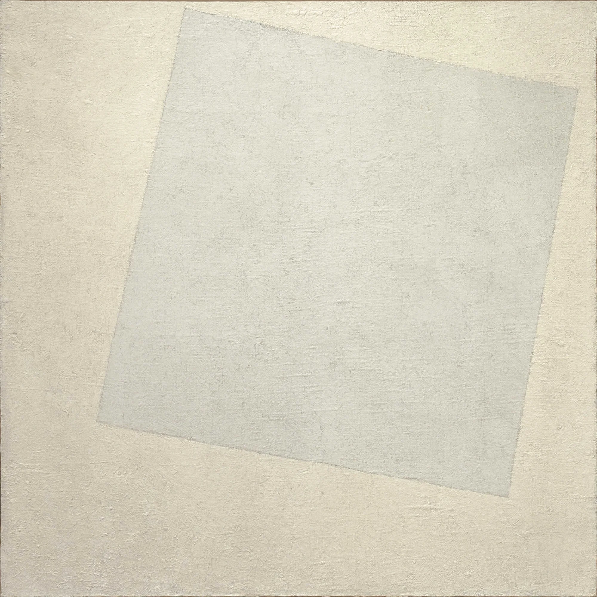 Suprematist Composition: White on White, detail