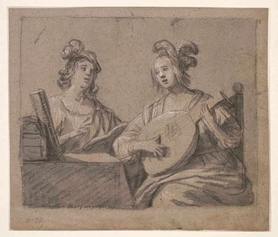 Musical Scene, detail