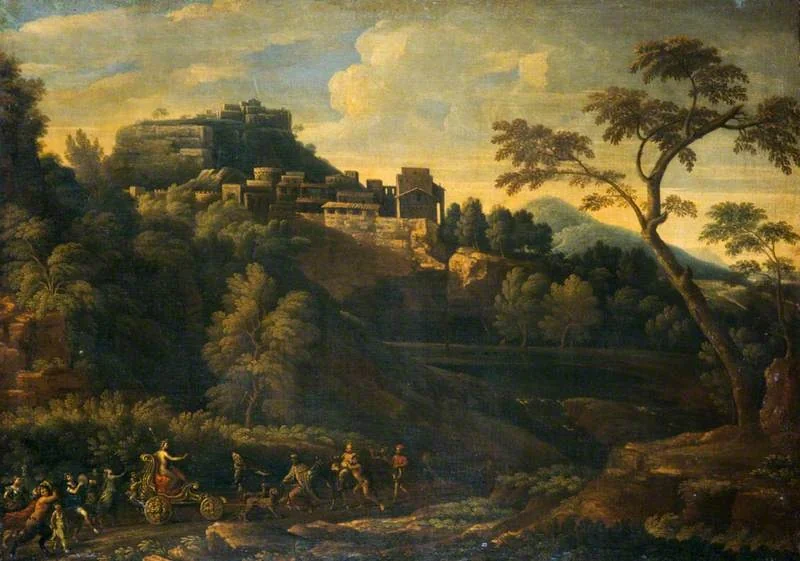 Landscape with the Triumph of Bacchus, detail